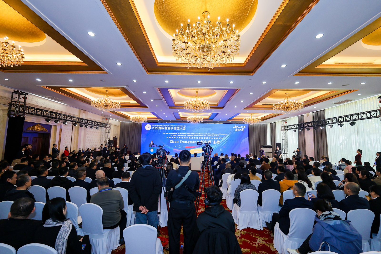 Qihe, connecter le monde à travers les champignons : La Conférence internationale 2025 sur la chaîne d'approvisionnement du Shiitake s'est ouverte en grande pompe à Zibo, au Shandong 02.jpg 